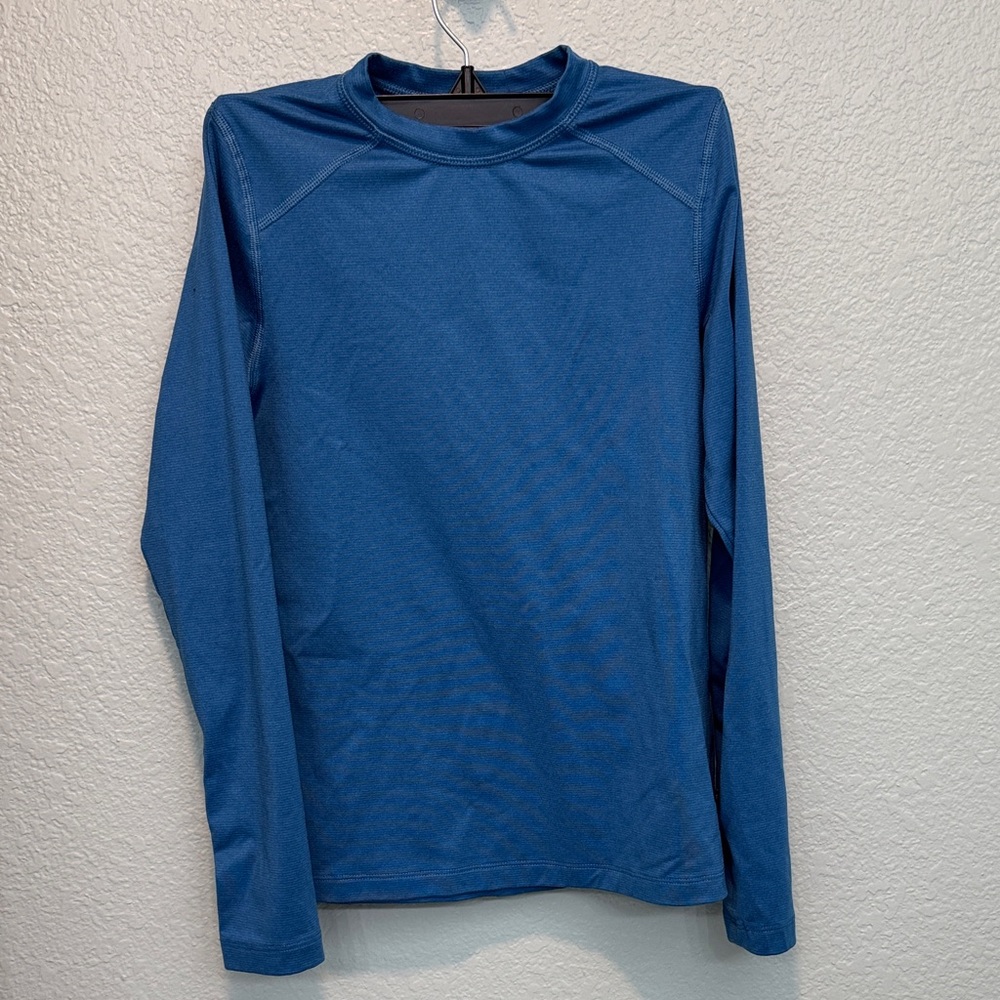 REI Kids Midweight Base Crew Long Underwear Top. Medium - horizon Blue